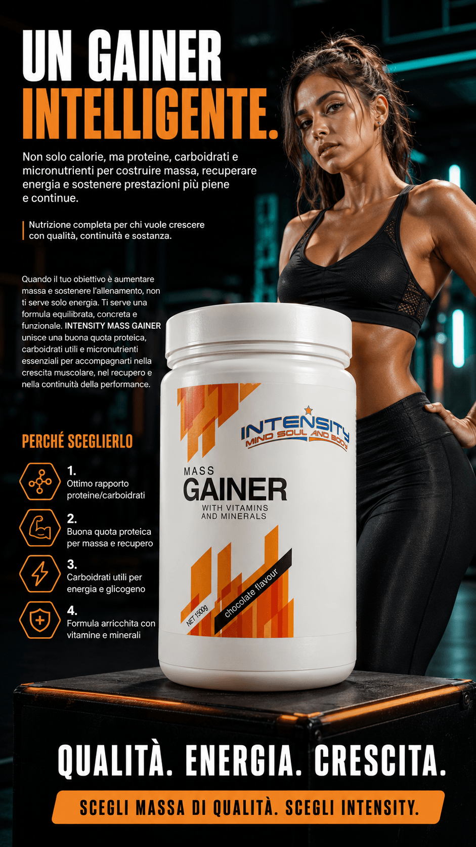 MASS GAINER 1500g Cioccolato